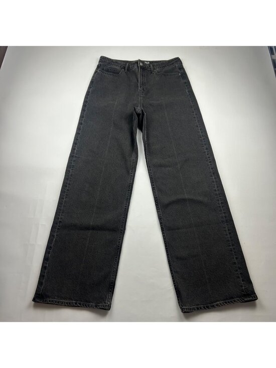 Old Navy Denim - TALL Old Navy Washed Black Denim High Rise Wide Leg Jeans 10T